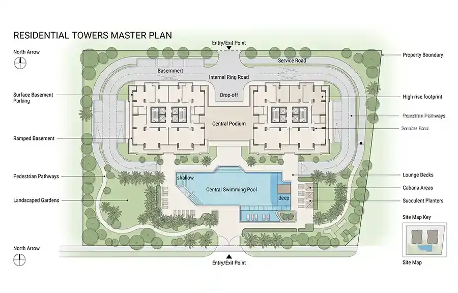 Lodha Elise Worli master plan layout